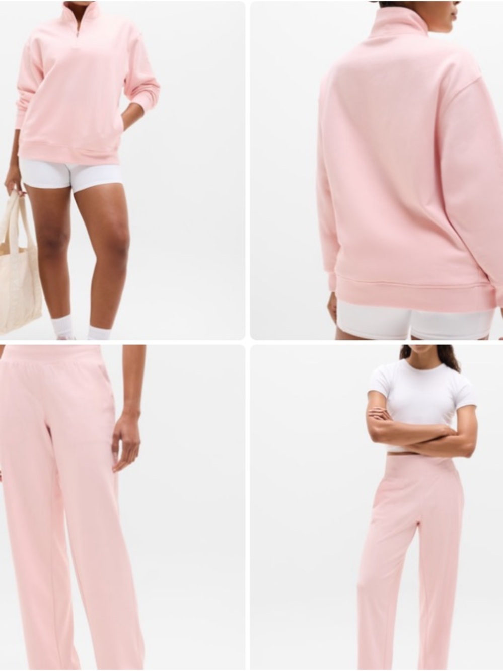 Athleta pink sand set